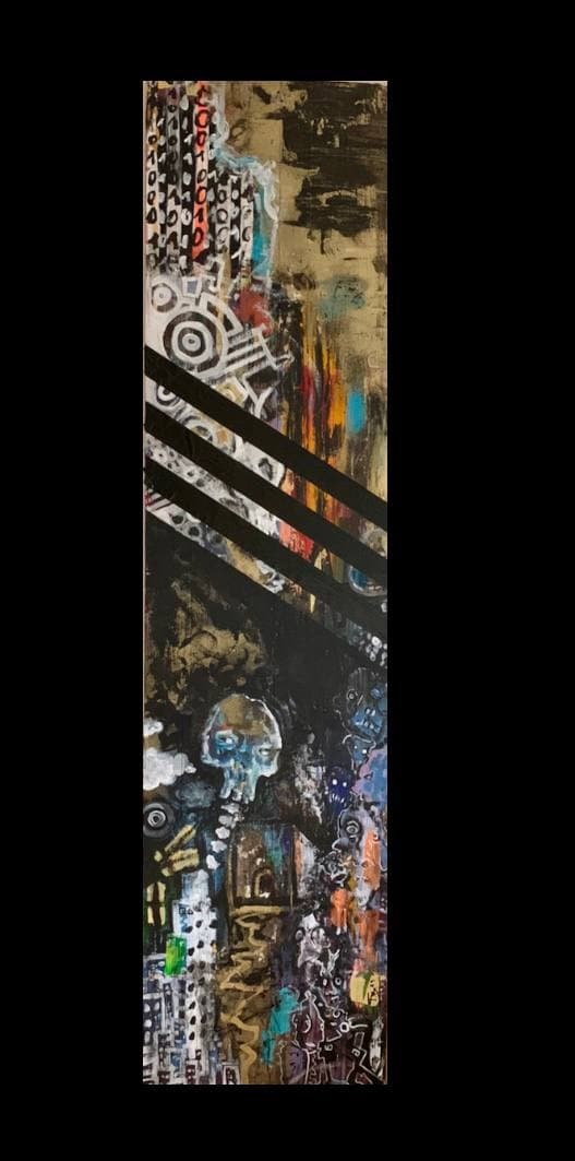 PICTURE 2 - 110x160cm - ON WOODDEN PANEL - MINIMUM BID CHF 572.-